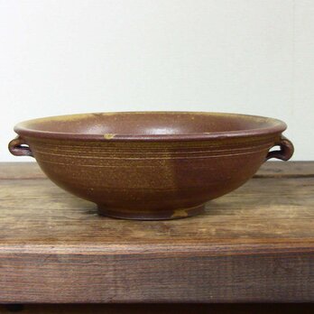 耳付スープ碗（伊羅保）