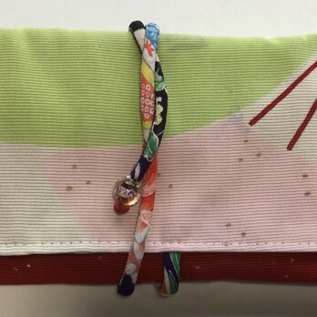 ８３３７　絽の着物で作った和風財布・ポーチ