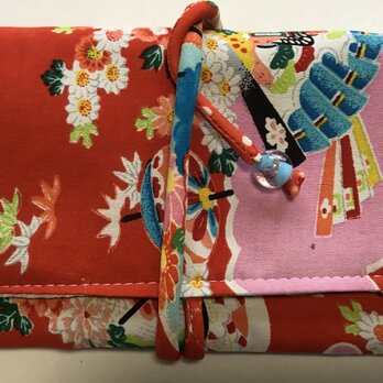 ８３３８　女の子の着物で作った和風財布・ポーチ