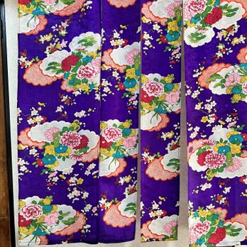 着物素材リメイク暖簾、横〜80–丈〜104!