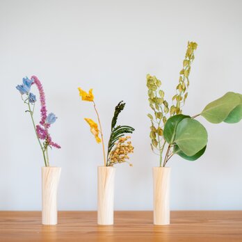 【NEW】紙木と花（しきとはな）Long 丨0.2mmの薄さに削った信州アカマツが織りなす花の器