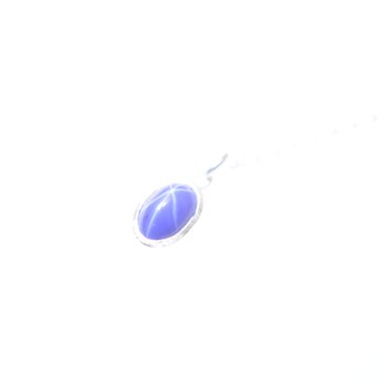 ペンダント　シルバー925　シンセティックスターサファイア　0.52ct