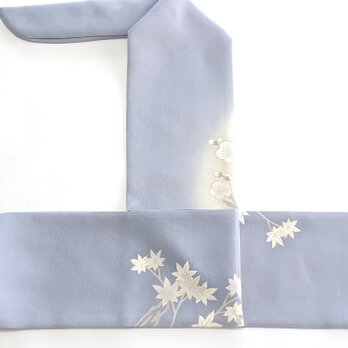 弓巻き  ブルーグレー　色留袖