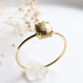 隕石 ゴールドリング｜ムオニナルスタ隕石 指輪・希少石ジュエリー ―宇宙からの贈り物― — Space —