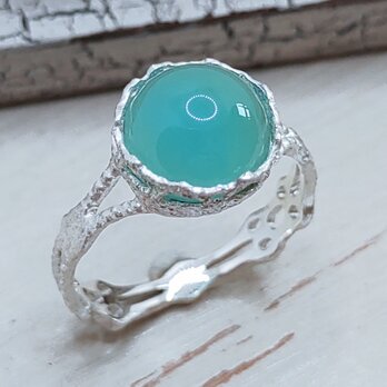 ｼｰﾌﾞﾙｰｶﾙｾﾄﾞﾆｰ＊925 lace ring