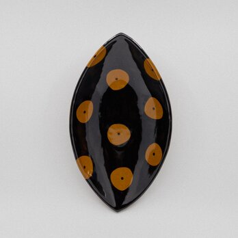 【飴釉】舟形鉢 -GS-