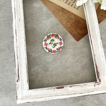 リースブローチ4(ピンク・緑・LF)