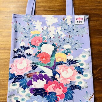 エコバッグ　振袖リメイク　013 着物リメイク　トートバッグ