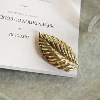 SCA7-【 AVON 】エイボン・ヴィンテージブローチ 1970s Leaf Gold Tone Brooch