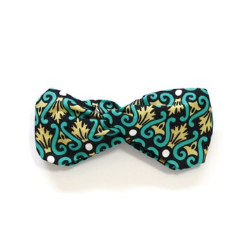 アフリカ布 カンガのクロスターバン（ アラベスク ） ヘアバンド ヘアターバン