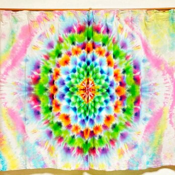 タイダイ カーテン 美しい幻想的な大曼荼羅 HD24-69