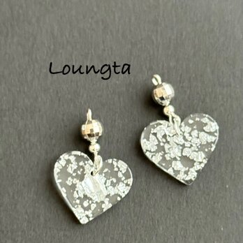 送料無料‼️ハート シルバーピアス