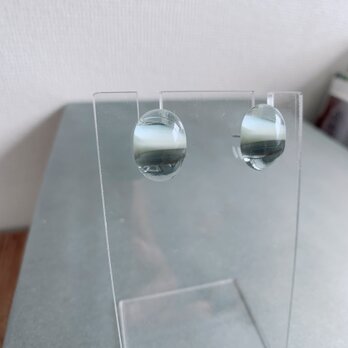 マーブルガラスピアス
