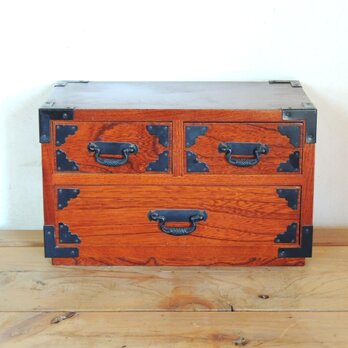 新品未使用⭐︎ 紀州のぬりもの　創作漆器　三つ引きタンス 楽天市場】紀州塗り 三ツ引きタンス 春慶塗 らん 三段 和風 和室