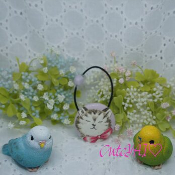 くるみボタン ヘアゴム かわいい キルトゲイト 子猫とパーティーハット 10