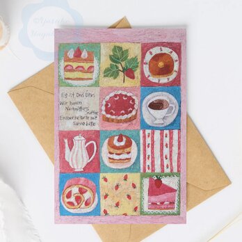 （38）苺づくし　ポストカード　3枚セット