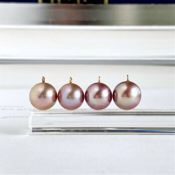 選べる 天然淡水真珠 ローズパープル ルベルパールのペンダント＆ネックレス (12mm〜)