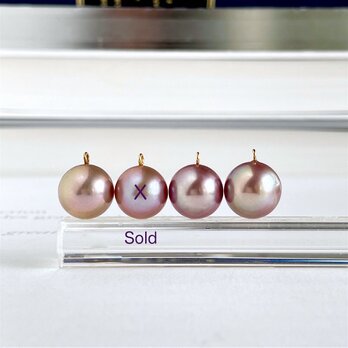 選べる 天然淡水真珠 ローズパープル ルベルパールのペンダント＆ネックレス (12mm〜)