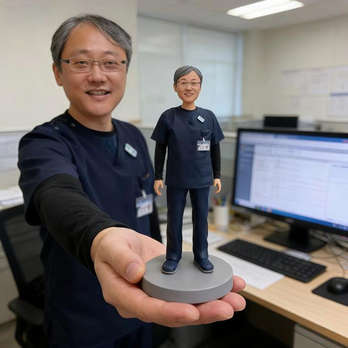 写真から作るオーダーメイドフィギュア｜保育士 医者、医師、看護師 にそっくり似顔人形｜社長 昇進・就職・退職祝いに｜上司・同僚へ