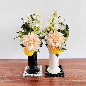 【 お仏花ブーケ 】ダリア　イエロー