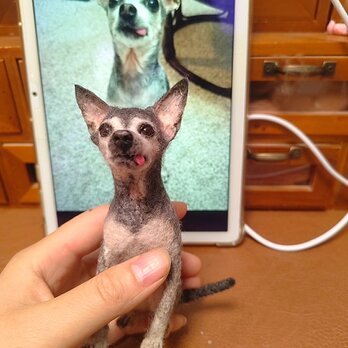 [オーダーメイド] 羊毛フェルト 犬 、ペット ぬいぐるみ、うちの子 人形、犬 似顔絵、愛犬 誕生日 プレゼント、犬好き 贈り物