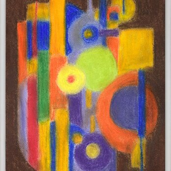 パステル画　ジャズとコーヒー②