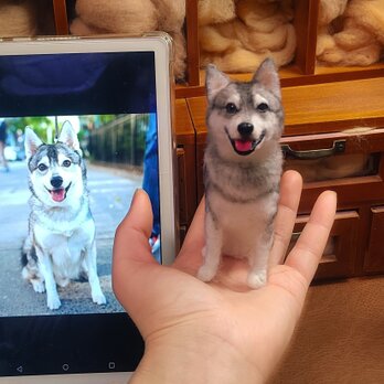 [オーダーメイド] 羊毛フェルト 犬 、ペット ぬいぐるみ、うちの子 人形、犬 似顔絵、愛犬 誕生日 プレゼント、犬好き 贈り物