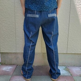 岡山県産セルビッチデニムロングパンツ
