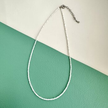 Little Stone Necklace 40+5 -Mother of Pearl