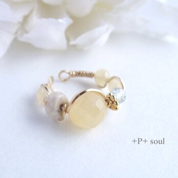 14kgf butter yellowイヤーカフ(片耳) 【YJ-603EC】