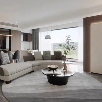 【受注制作】 手織りニュージーランドウールカーペット ハンドメイドカシミアウール絨毯 手編ラグ マット グラデーション