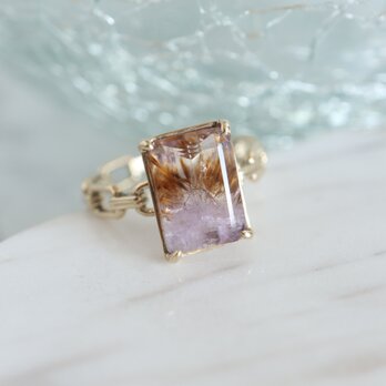 ゲーサイトインアメシスト リング / K10YG【１点限定】