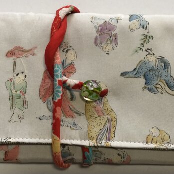 ８３５３　長襦袢で作った和風財布・ポーチ