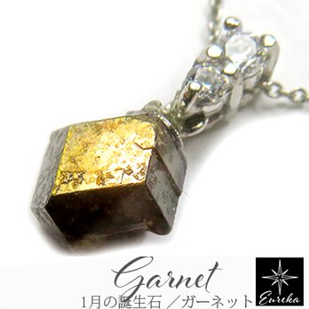 レインボーガーネット 原石ネックレス gn183