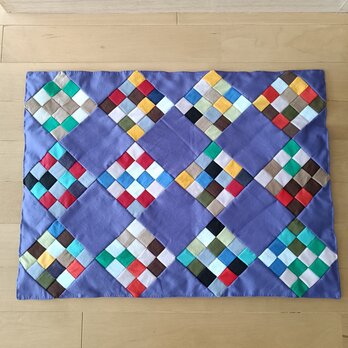 パッチワーク ハンドメイド　大ラグマット パッチワークマットの通販 | iichi 日々の暮らしを心地よくする