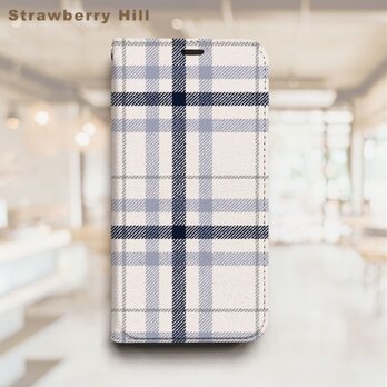 チェック ベルトなし 帯なし ベルトレス 手帳型 iPhone スマホ ケース カバーのコピー