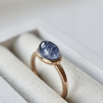 K10[深海庭園dumortierite in quartz]ring