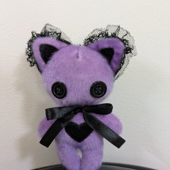 ぬいぐるみキーホルダー☆Spirit  Cat☆パープルのコピー