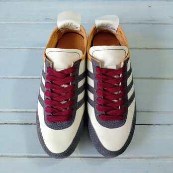 本革スニーカー　★超軽量★無料サイズ調整可★新作★スニーカー★本革★足に馴染む革★男女兼用★ラバーソール仕様★