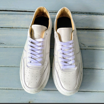 本革スニーカー　新作スニーカー◇本革スニーカー◇無料サイズ調整◇男女兼用◇色変更可◇ホワイト◇ラバーソール◇