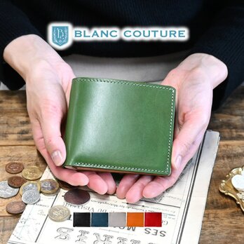 [BlancCouture] 二つ折り財布 アンティークレザー 本革 財布