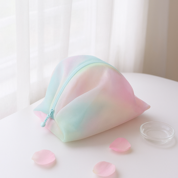 大切なものをそっと包む、夢色オーガンジーポーチ大切な物の保管や、浄化セットにも