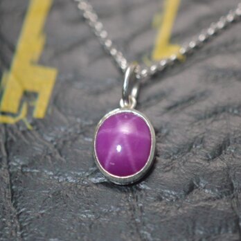 ペンダント シルバー925 シンセティックスタールビー 2.49ct