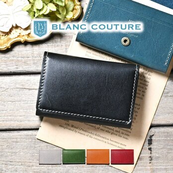 BlancCouture 名刺入れ 大容量 アンティークレザー 革