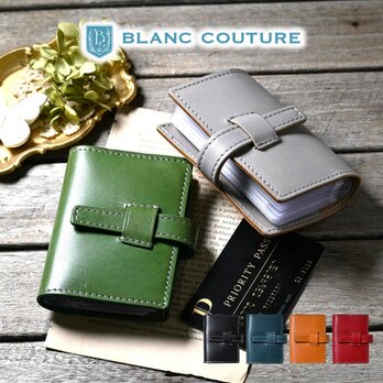 BlancCouture カードケース 20ポケット 大容量 革