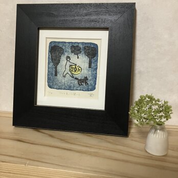 「どんな真っ暗闇へも」額装作品