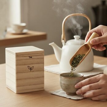 桐のティーキャニスター(茶筒)100gサイズ