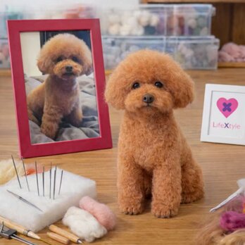 【オーダーメイド ペット】 羊毛フェルト オーダーメイド 亡くなったペット テディ うちの子、ペット似顔絵、犬 猫 人形