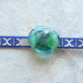 新作 帯留め シルバー グリーン