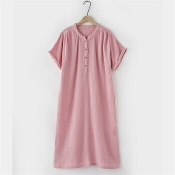 女性用 パジャマ 半袖ワンピース 部屋着 寝巻 ナイトウェア 国産